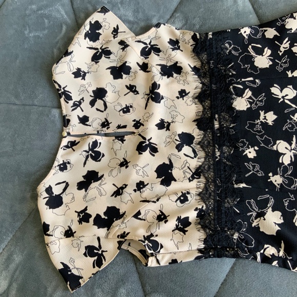 Motivi Italy Fit & Flare Bohemian Floral Lace dress size M - Picture 6 of 8